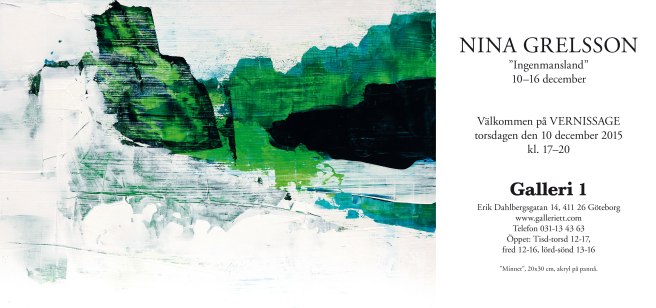 Nina Grelsson VERNISSAGEKORT